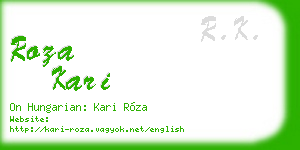 roza kari business card