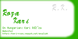 roza kari business card